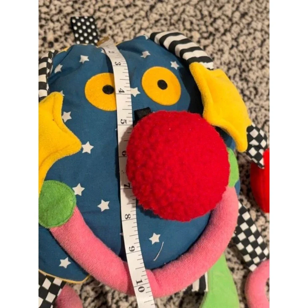 Rare Vtg 1999 Manhattan Toy Whoozit Large Sensory Rattle Squeaker Activity Toy